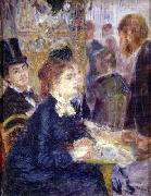Pierre Auguste Renoir At the Cafe painting